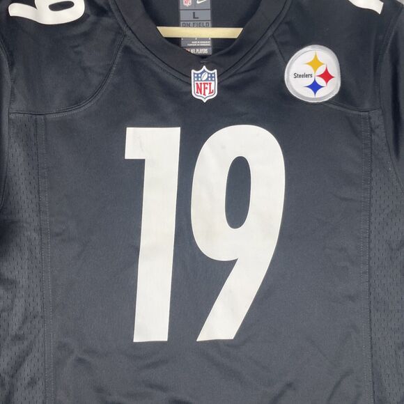 Nike Jersey Pittsburgh Steelers Juju Smith-Schuster #19 Size Large Black NFL - Picture 7 of 9